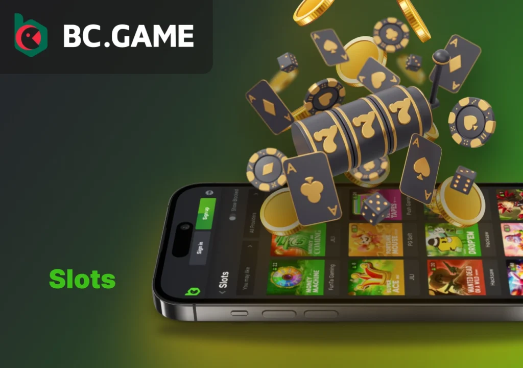 Variety of slot games on the online casino platform